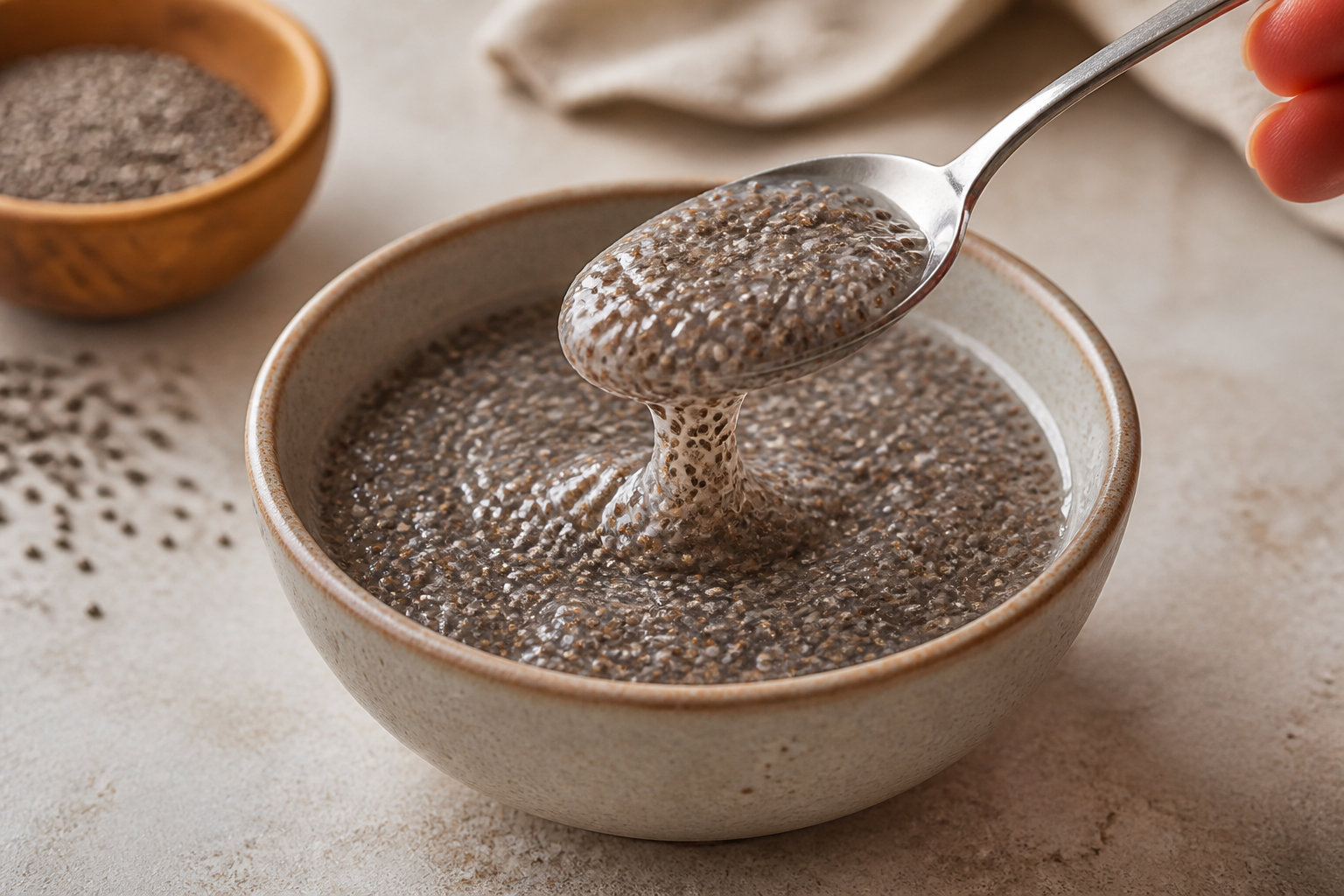 Utiliser les graines de chia comme substitut culinaire technique